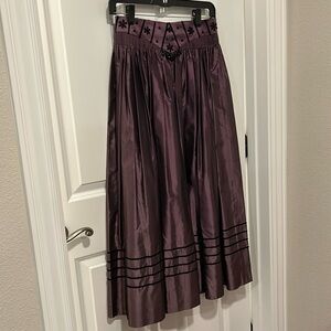 Vintage Austrian Tostmann Trachten Dirndl Skirt beaded waist size 38 (~US 6)